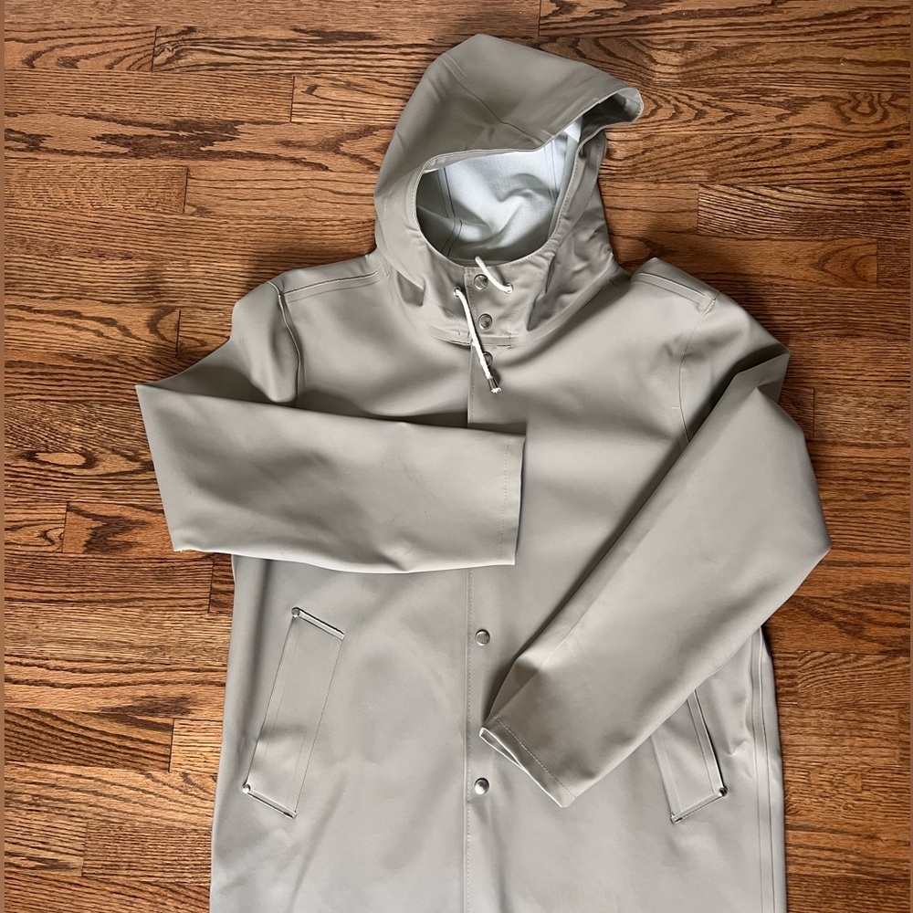 Stutterheim Stockholm Raincoat, Size Large
